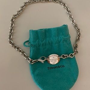 Please Return to Tiffany & Co. dog tag necklace